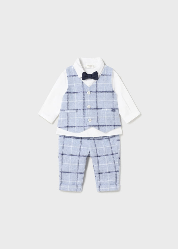 Baby Boy Vest/Shirt/Bowtie/Pants Set