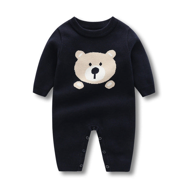 Baby Long Sleeve Romper | Baby Bear Romper | EmHerSon Boytique