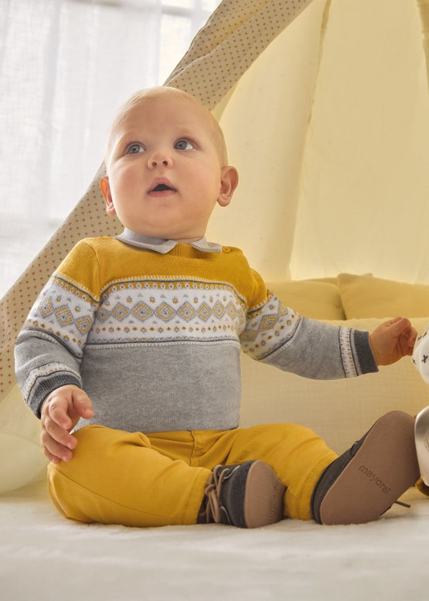 Baby Sweater and Twill Pant Set | EmHerSon Boytique