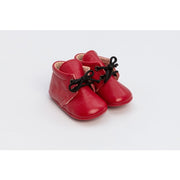 Baby leather booties-Red