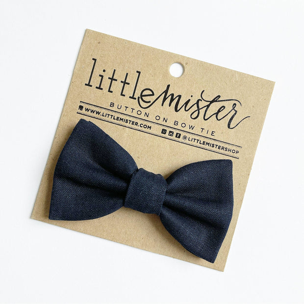 Baby Solid Navy Bow Tie