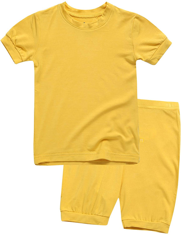 Boys Mustard Pajamas | Boys Soft Mustard Pajamas | EmHerSon Boytique