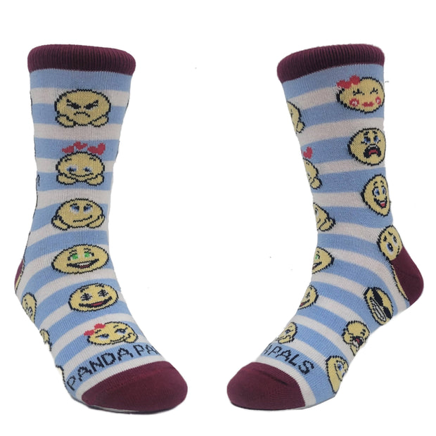 Emoji Face Pattern Socks  (Ages 3-5)