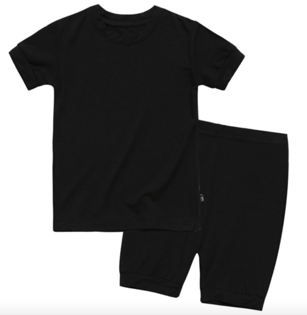 Boys Black Short Pajamas | Boys Black Pajamas | EmHerSon Boytique