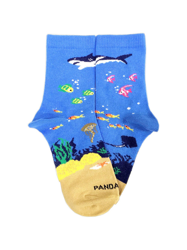 Shark in the Ocean Socks (Ages 5-7)