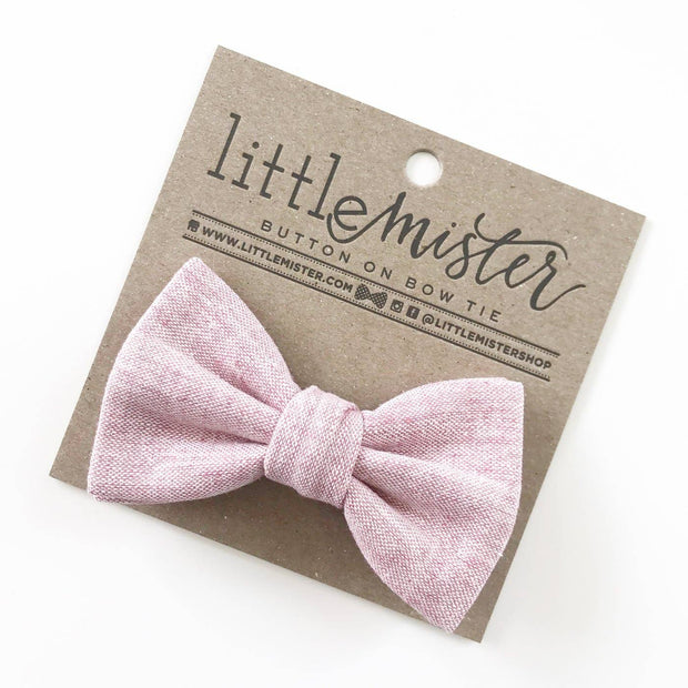 Baby Rose Pink Bow Tie