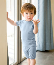 Boys Blue Gray Pajamas | Boys Stylish Pajamas | EmHerSon Boytique