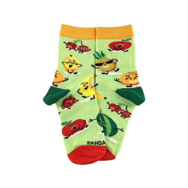 Super Happy Fruit Pattern Socks (Ages 5-7)