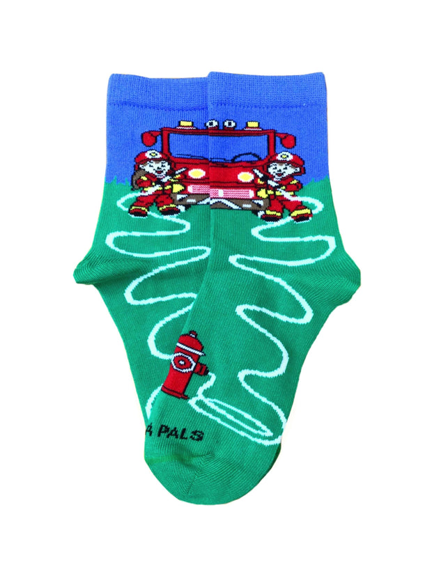 Fire Fighters and Truck Socks (Ages 5-7)