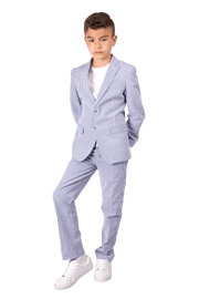 Boy's Seersucker suit- Blue