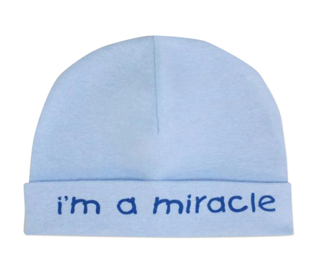 "I'm a Miracle" Blue Hat